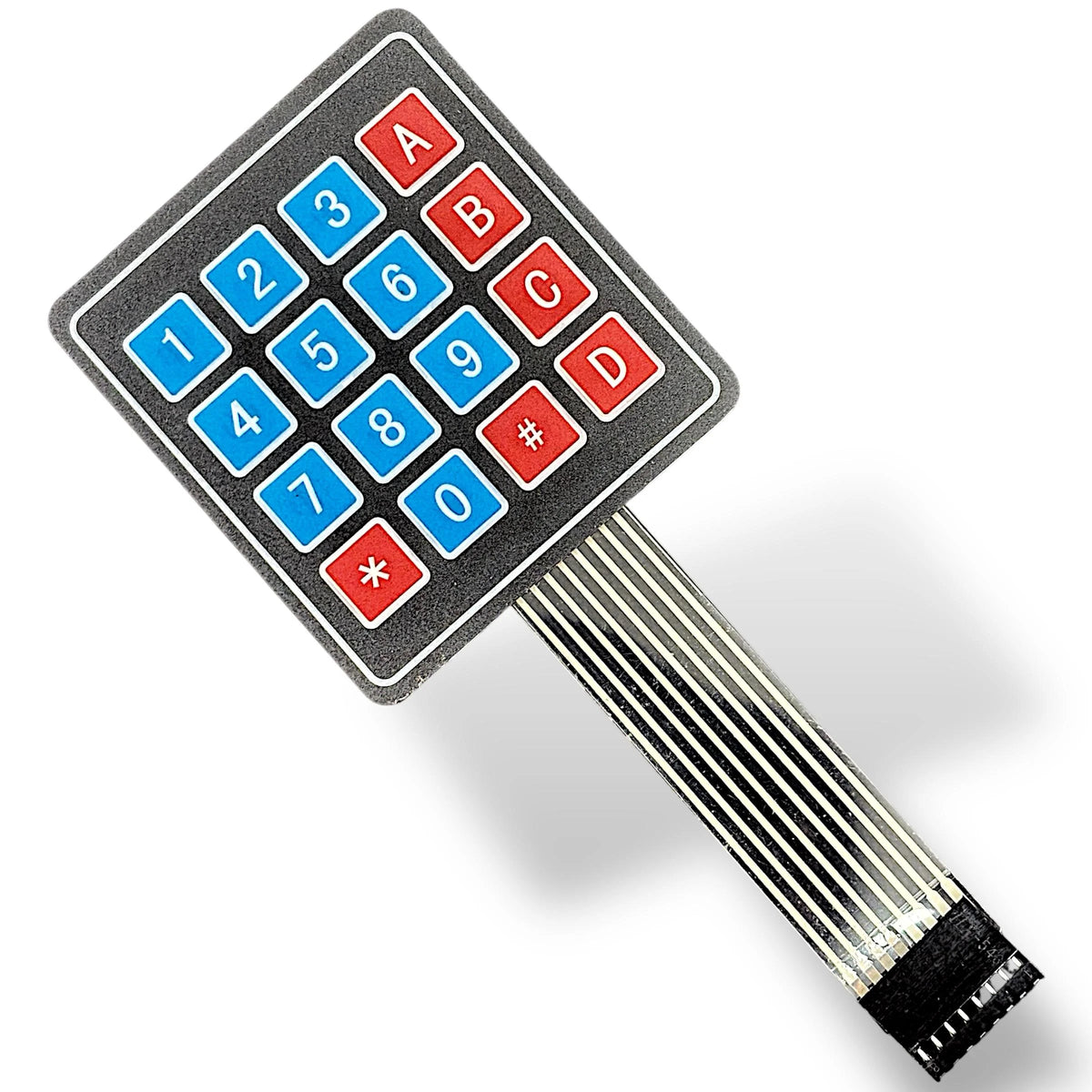 Alphanumeric Matrix Keypad 4x4 Matrix Membrane Type Keypad - 16 Keys – Harish Projects