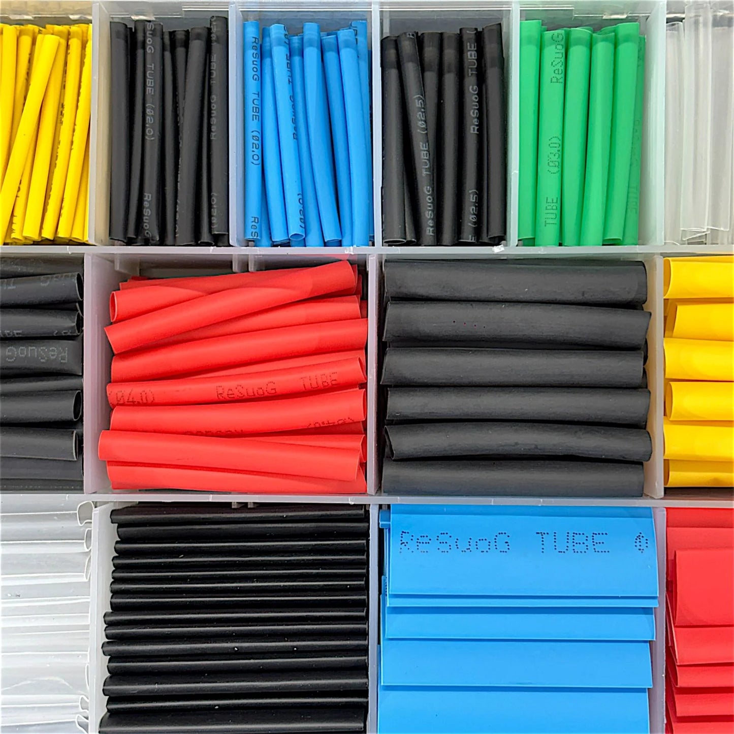 580 Pcs Heat Shrink Tubing Kit | Assorted Sizes & Colors Insulation Shrink Sleeve Set for Electrical & DIY Projects