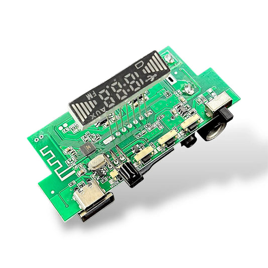 5V Wireless Hi-Fi Bluetooth Audio Amplifier Module | USB / FM / Type-C Input | 5W + 5W Stereo Amplifier Board with Display