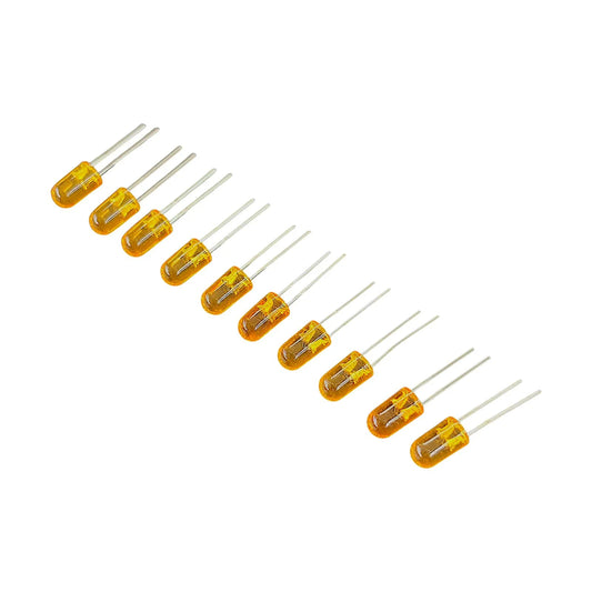 5mm Orange Blinking LED Pack of 10 | Self Flashing Blink Effect LED for Arduino, DIY Electronics & Projects
