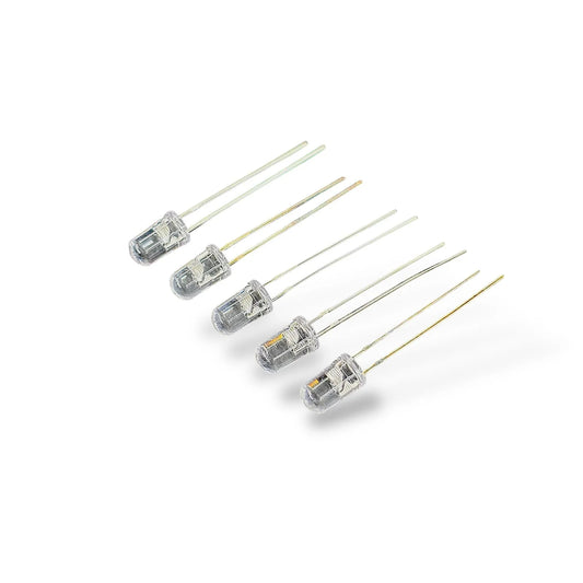 5mm RGB LED Light 2 Pin Pack of 5 | Auto Color Changing Indicator RGB LED