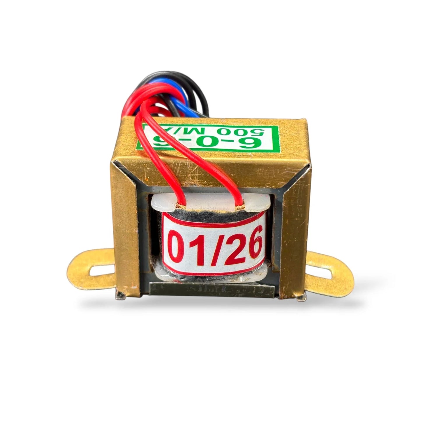 6-0-6 500mA Step-Down Center Tap Transformer | Power Supply Transformer for DIY Electronics, Amplifier & Power Supply Projects