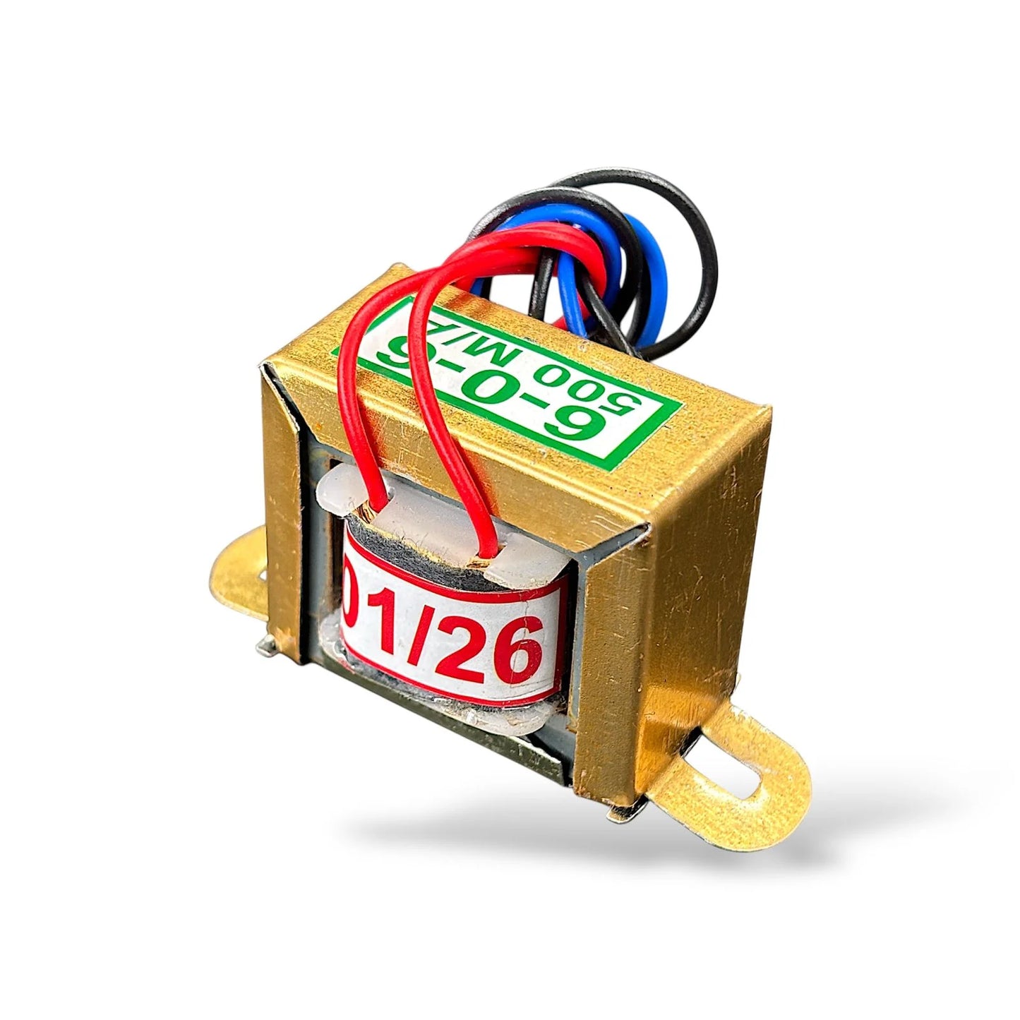 6-0-6 500mA Step-Down Center Tap Transformer | Power Supply Transformer for DIY Electronics, Amplifier & Power Supply Projects