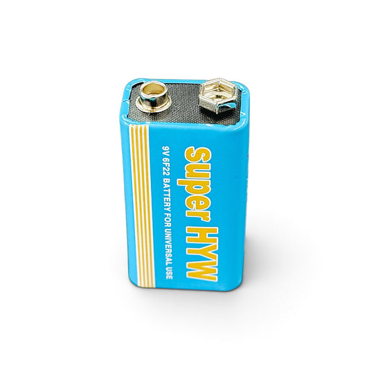 9V Battery Heavy Duty | 6F22 Long-Lasting 9 Volt Dry Cell Battery for Smoke Alarms, Multimeters & DIY Projects