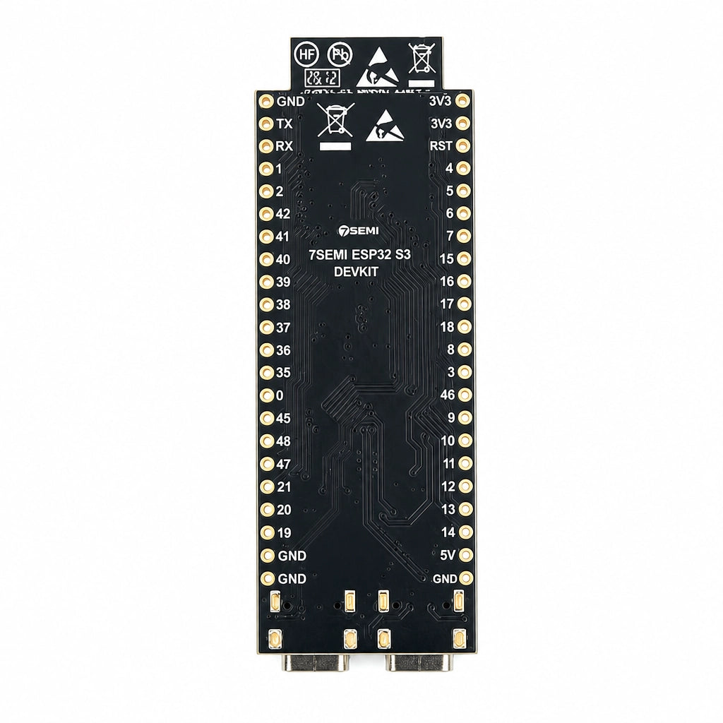 7Semi ESP32-S3-WROOM-1-N16R8 WiFi Bluetooth Module | 16MB Flash 8MB PSRAM ESP32-S3 Development Module with Dual Type C Port for IoT & DIY Projects