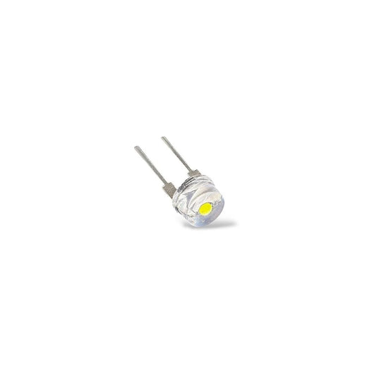8mm White LED Light Pack of 3 | Ultra Bright 20mA LED Lamp for DIY Electronics, Arduino, Indicators & Projects
