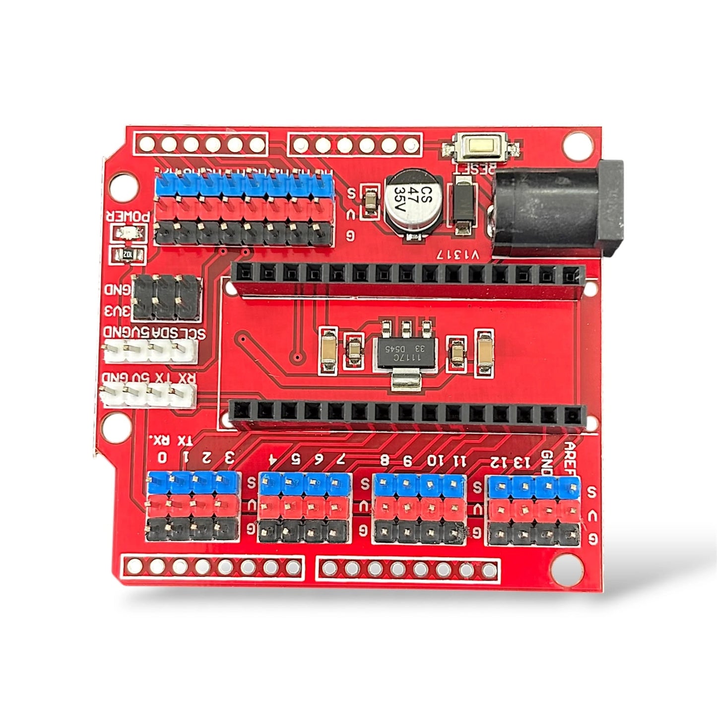 Arduino Nano Expansion Shield V1.0 | IO Sensor Expansion Board for Arduino Nano with Servo, Sensor & Power Interface