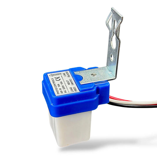Auto Day Night ON OFF Photocell Sensor for Street Light Waterproof AC 220V 10A | LDR Photocell Automatic Street Light Switch for Outdoor Lighting