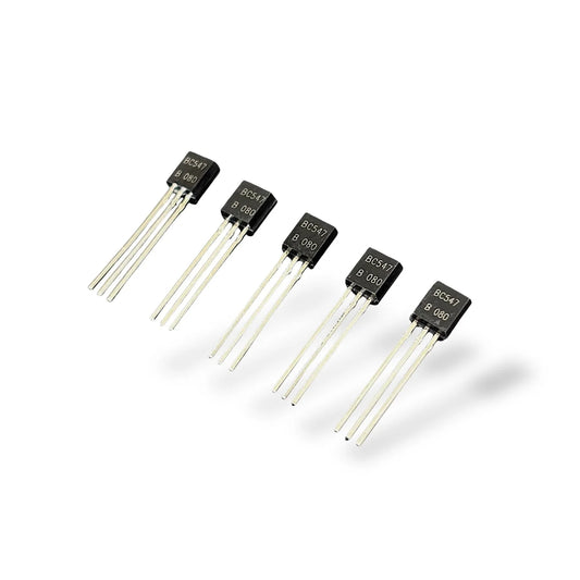 BC547 NPN Transistor Pack of 5 | General Purpose Low Power Amplifier & Switching Transistor for Electronics Projects