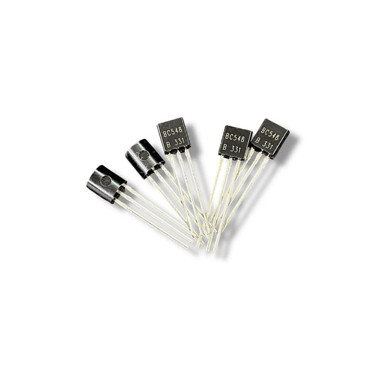 BC548 NPN Transistor Pack of 5 | Low Noise General Purpose Amplifier & Switching Transistor for Electronics Projects