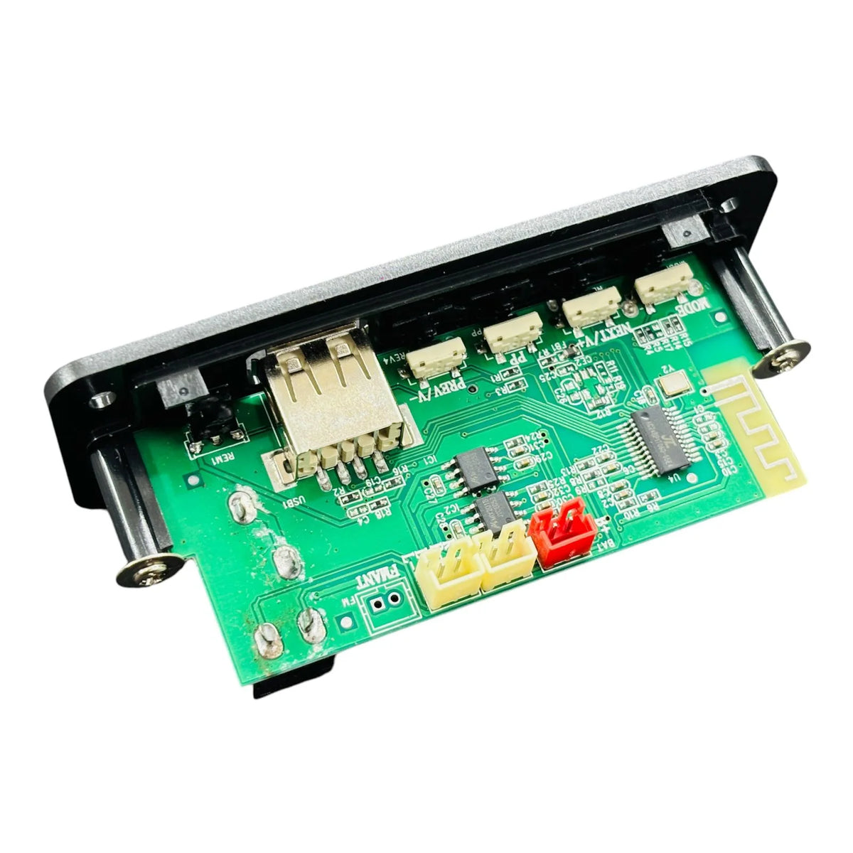 Radio Usb Module Bluetooth Kit FM USB AUX Card MP3 Stereo Audio Player Module with Mic ...