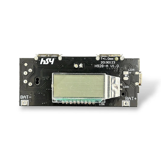 Dual USB 5V Power Bank Module with Digital Display | DIY 18650 Mobile Power Boost Module | Lithium Battery Charging & Boost Converter Board