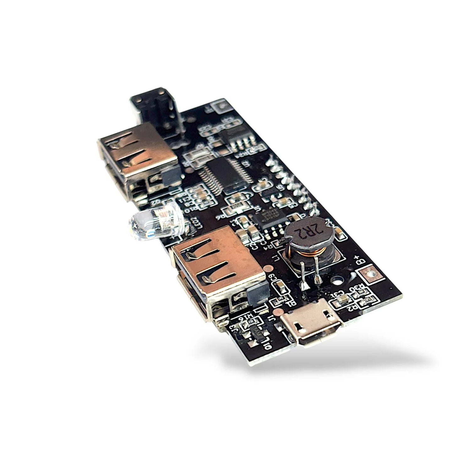 Dual USB 5V Power Bank Module with Digital Display | DIY 18650 Mobile Power Boost Module | Lithium Battery Charging & Boost Converter Board