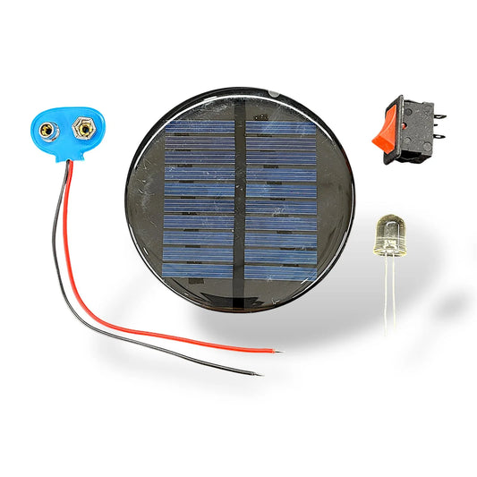 DIY 5V Round Solar Panel Kit for Science Projects | Renewable Energy Experiment Kit | Harish Projects