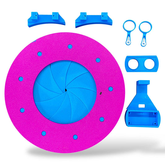 DIY Iris Mechanism (Electronics Not Included) | Open & Close System for Dustbin & Smart Projects (190mm OD)