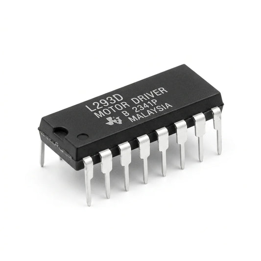 Driver IC DIP16 L293D Motor | Dual H-Bridge Motor Driver for DC & Stepper Motors | Arduino Robotics Component
