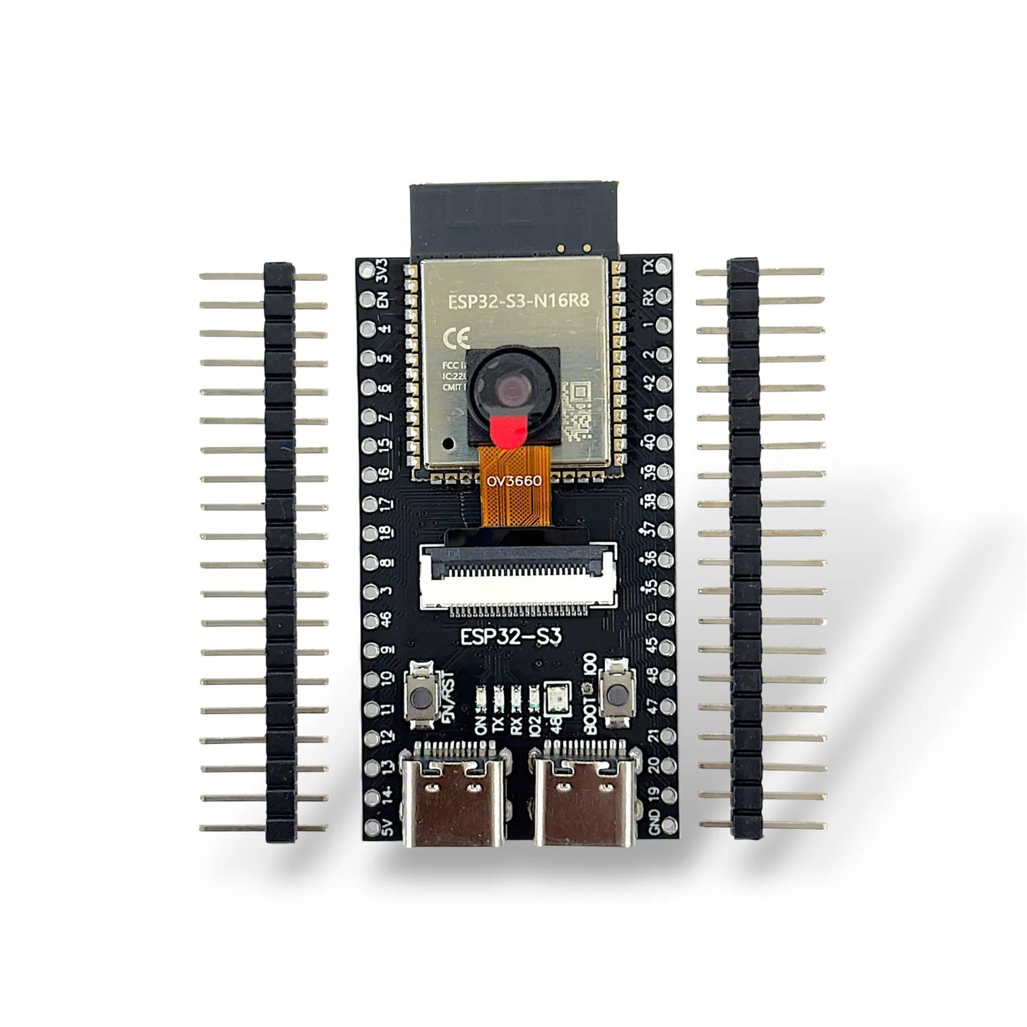ESP32-S3 CAM Development Board N16R8 | WiFi Bluetooth Module with Camera & Dual Type-C Port for AI, IoT & DIY Projects