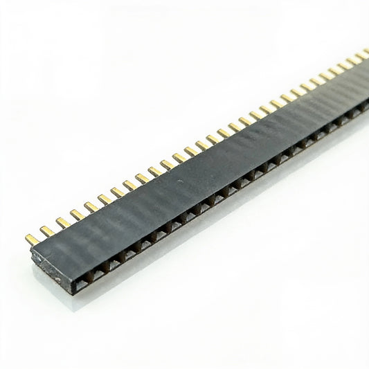 Female Header (Pack of 2) Pin 40x1 Pin 2.54mm Pitch Female Berg Strip | Single Row Female Pin Header for Arduino & PCB