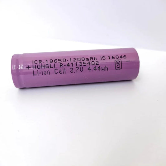 Original Hongli 1200mAh 18650 Battery 3.7V Li-ion Rechargeable 4.44Wh Laptop Battery 3.7V (Buy 3 Get Free 1 Switch Button)