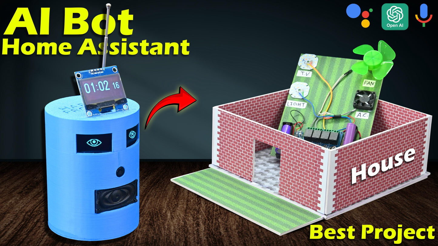 AI Home Assistant - Voice Controlled House | AI Based Project