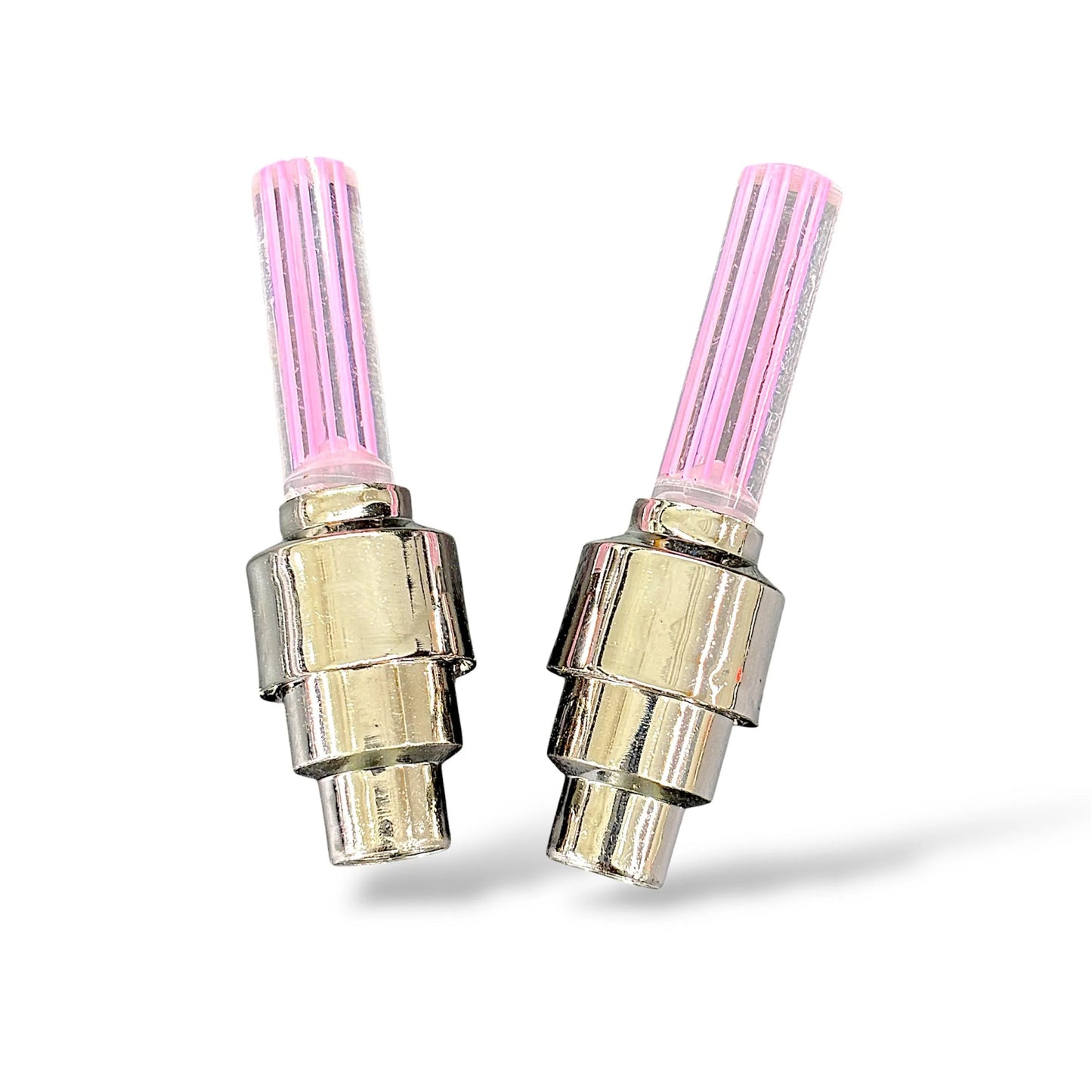 LED Wheel Tire Valve Cap Light for Bike & Car | Waterproof Neon Glow Tyre Light (2pcs)