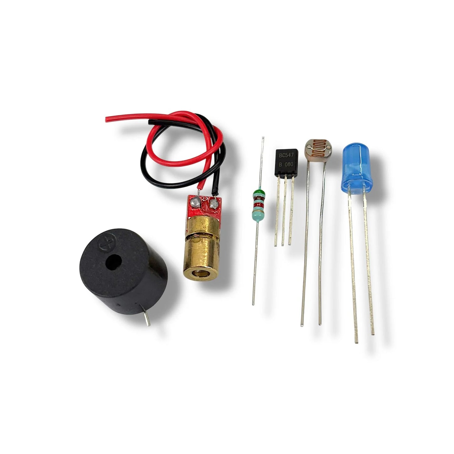 Laser Security Alarm DIY Kit with PCB Board by Harish Projects | Intruder Detection Project for Arduino, School & Electronics Learning