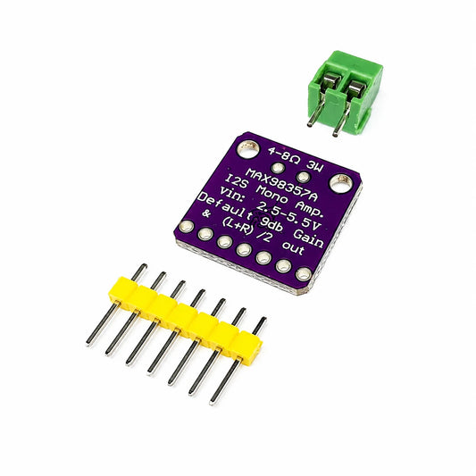 MAX98357A I2S Audio Amplifier Breakout Board | Class-D Mono Amp for Raspberry Pi & Microcontrollers