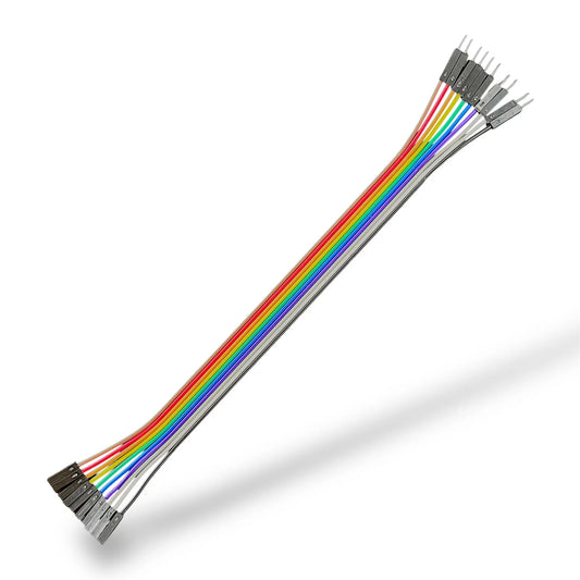 Male to Female Jumper Wire Pack of 10 | Breadboard Connecting Cables for Arduino, Raspberry Pi & DIY Electronics