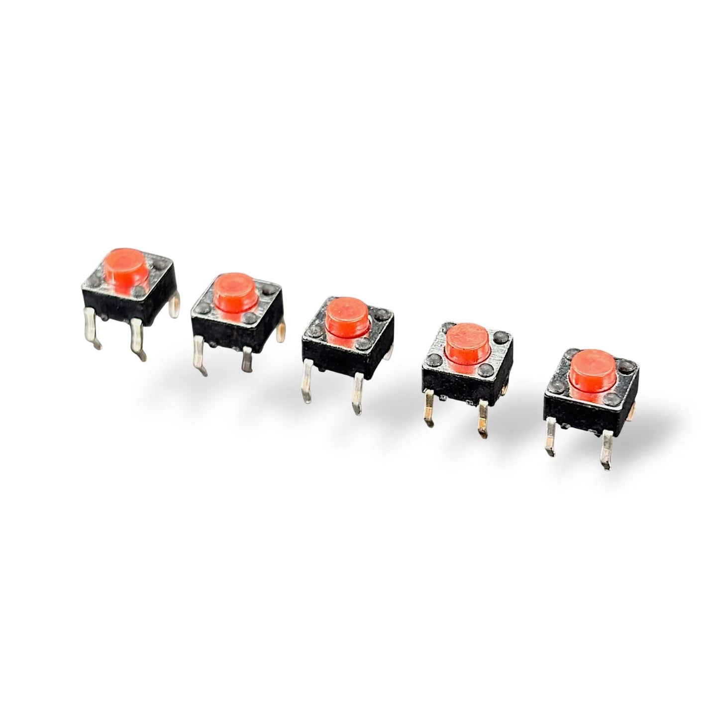 Mini Push Button Pack of 5 | 4-Pin Tactile Micro Push Button Switch | Momentary PCB Button for Arduino & DIY Electronics