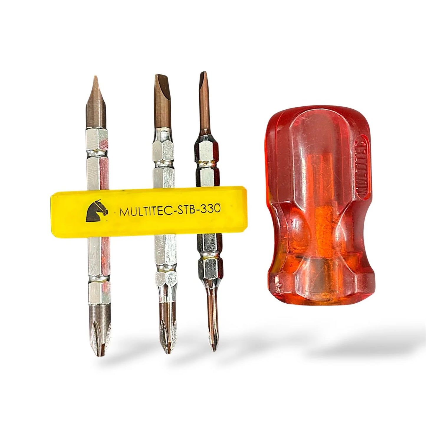 Multitec STB-330 Screwdriver Set (Magnetic) 6 in 1 Multibit Reversible Set | Precision Multi-Bit Tool Kit for Electronics Repair, Mobile, Laptop & DIY Work