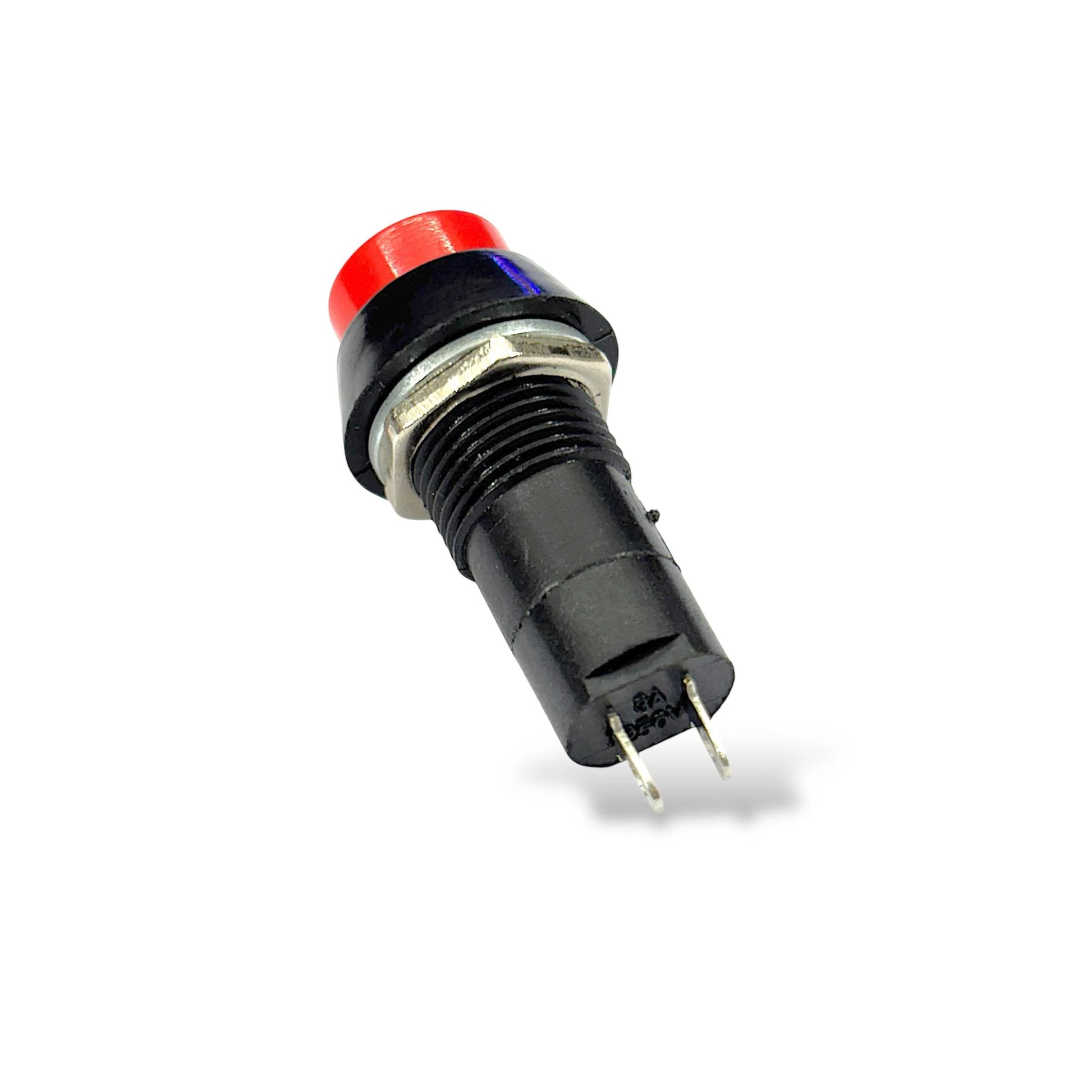 Push ON Push OFF Button 12mm Round | Self Locking 2 Pin Switch 6A ...