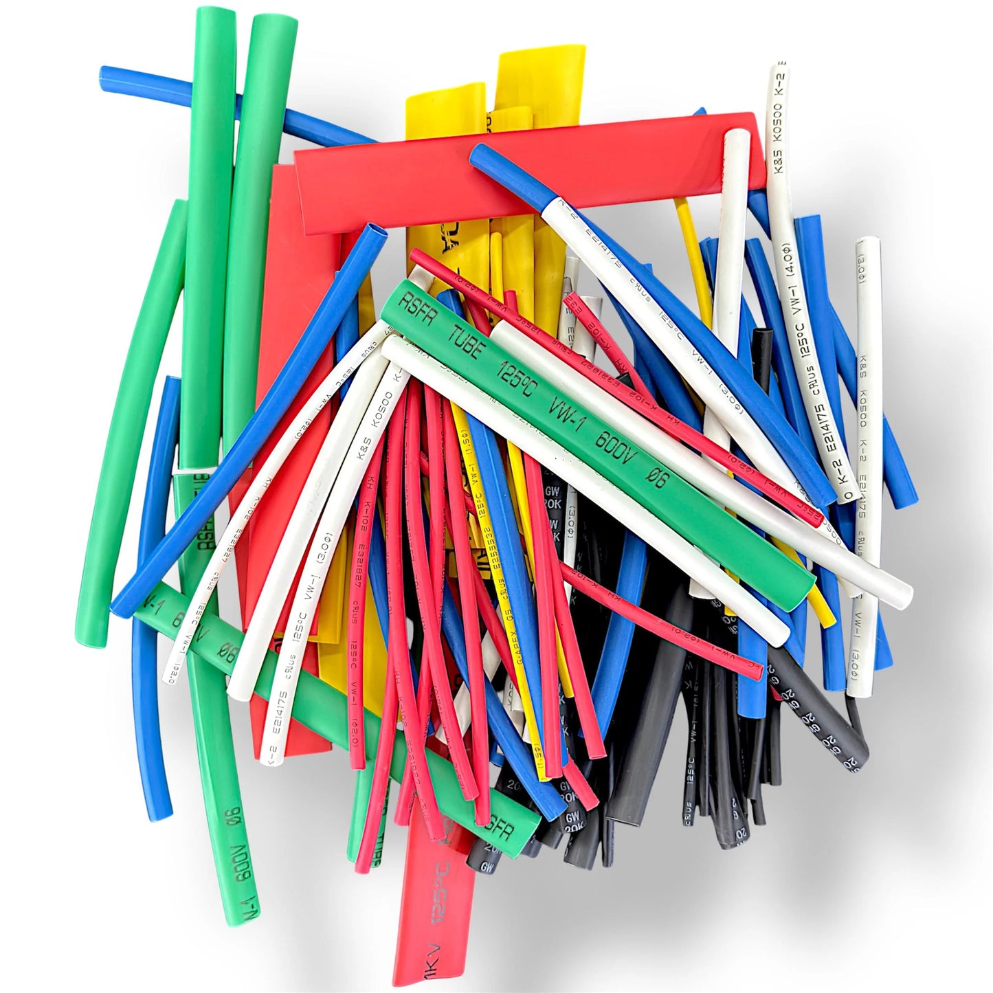 Heat Shrink Tube Pack of 100 Multicolor for Wire Insulation Thickness 1mm to 12mm Length 10cm