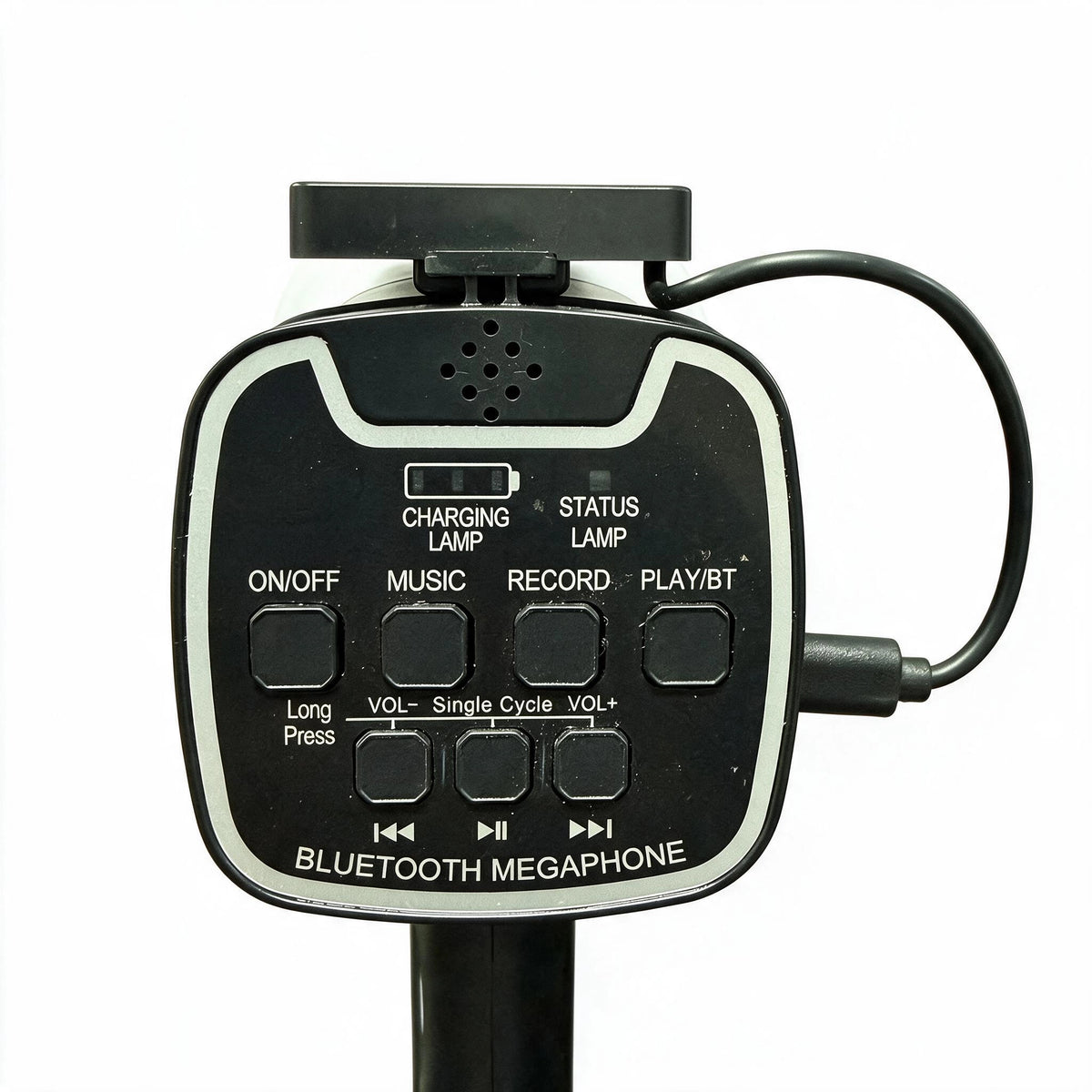 150W Megaphone with Solar Charging | Rechargeable Portable PA Speaker with Siren, USB, TF Card, Recording & Microphone