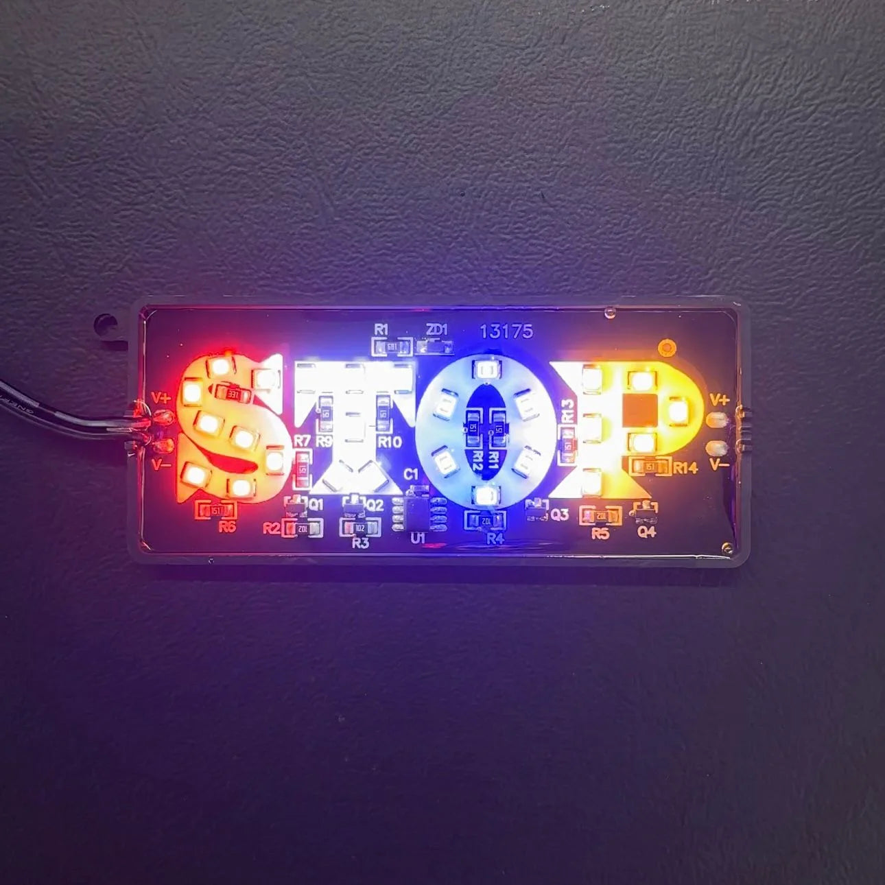 STOP Light 12V DC | Multicolor LED Signal Indicator for Bikes, Cars, DIY Projects & Robotics