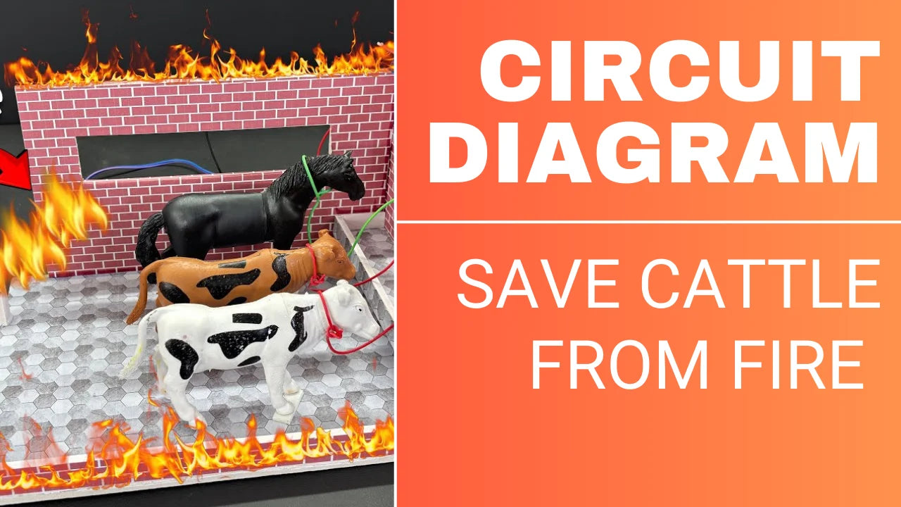 Save Cattle from Fire Project Circuit Diagram