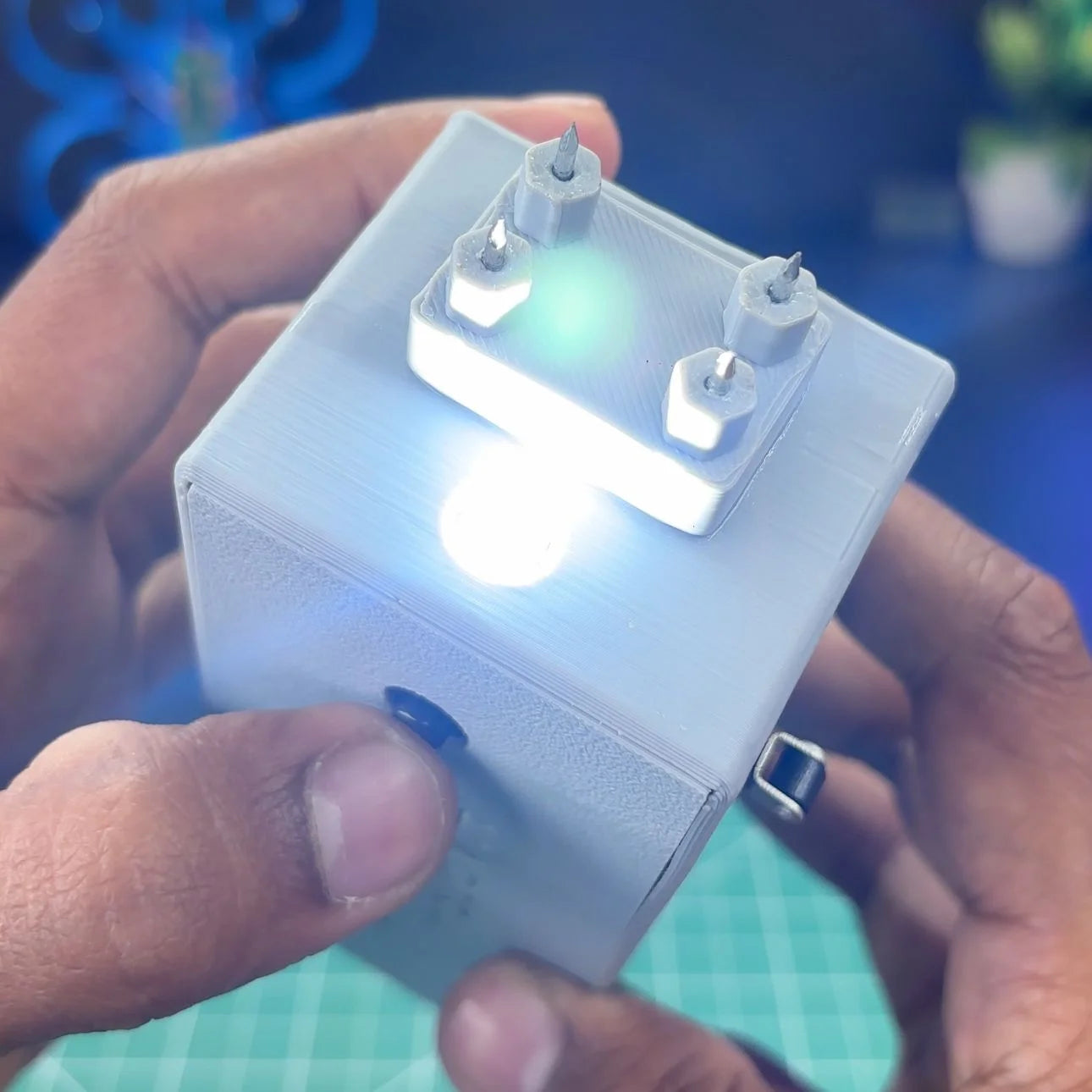 Self Defense Electric Dual 400K V Shock Device with LED Light by Harish Projects | Rechargeable 2000mAh Battery | Safety & Science Project Gadget