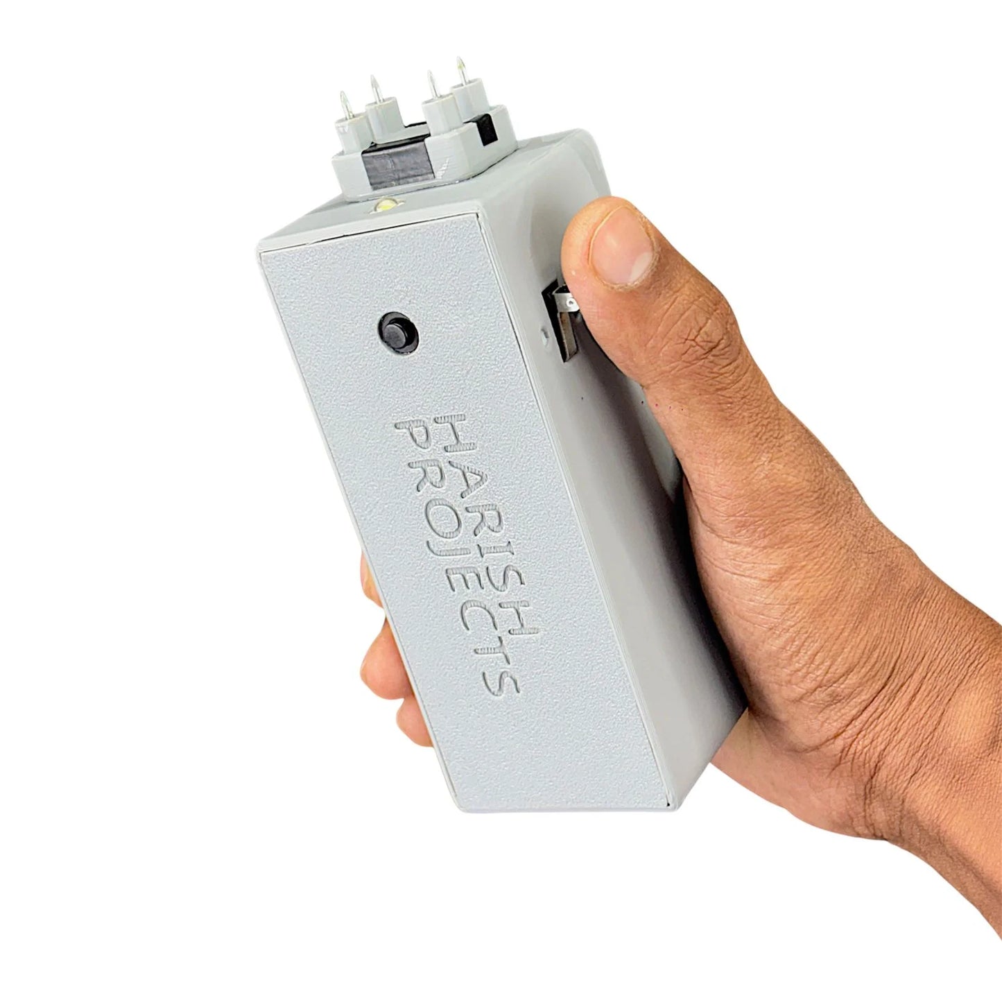 Self Defense Electric Dual 400K V Shock Device with LED Light by Harish Projects | Rechargeable 2000mAh Battery | Safety & Science Project Gadget