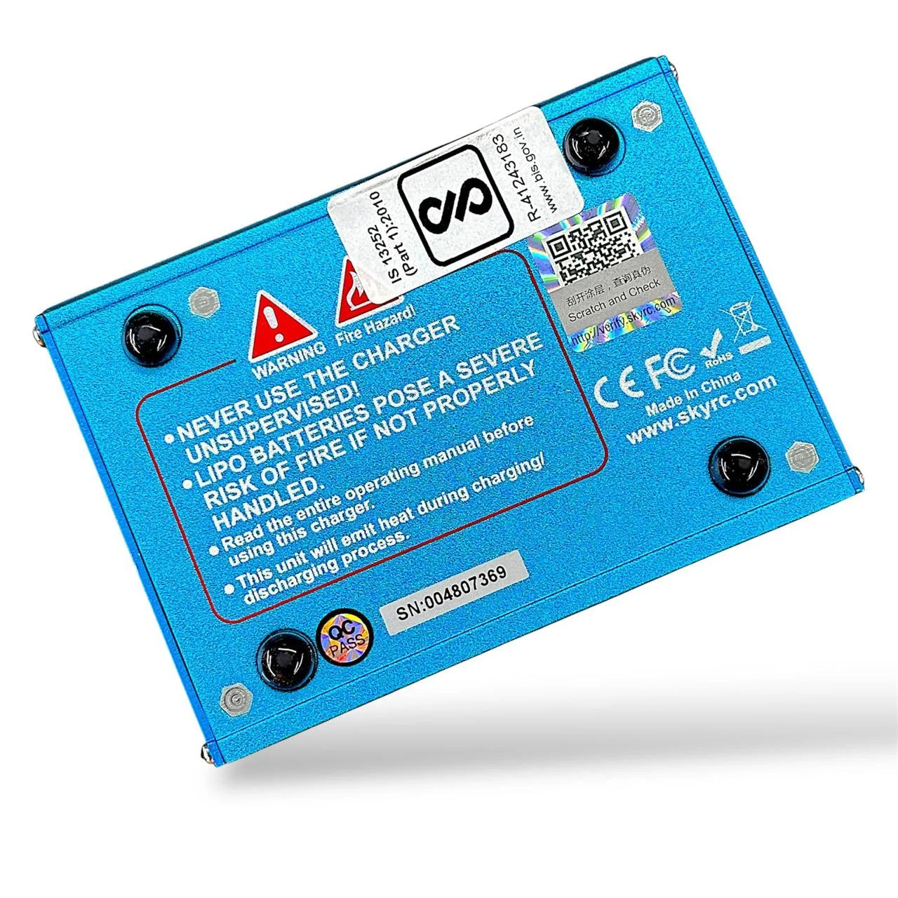 SkyRC iMAX B6 V2 60W Charger/Discharger (1–6A, 1–6S LiPo/Li-ion/LiFe) with 12V 5A 60W DC Power Adapter – Original Balance Charger