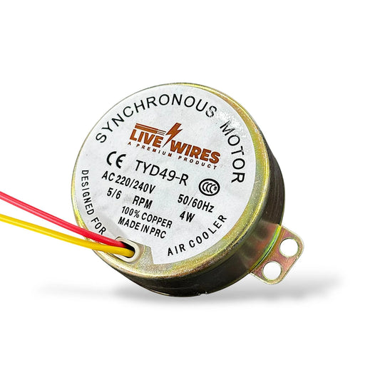 Synchronous Motor AC 220V/240V 5-6 RPM 4W | 100% Copper Low Speed Motor for DIY Projects