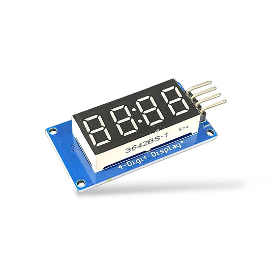 TM1637 4 Digit 7 Segment LED Display Module | Digital Tube Display for Arduino, ESP32 & DIY Electronics Projects
