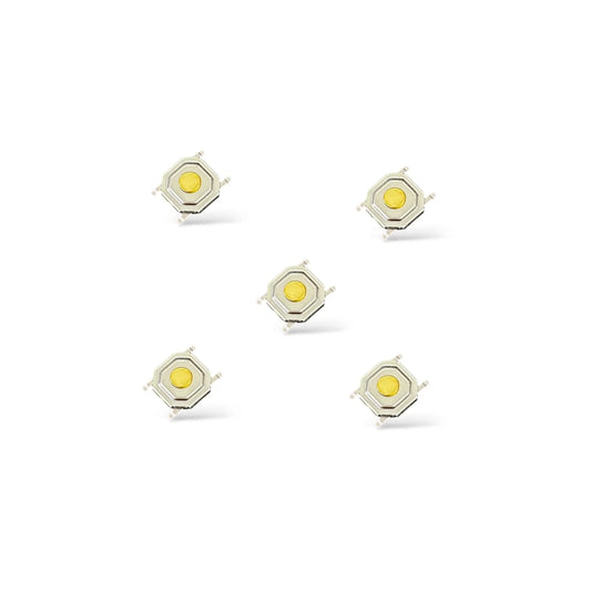 5×5×1.5mm 4-Pin SMD Tactile Push Button Switch Pack of 5 | SMT Momentary PCB Mount Switch for Arduino, IoT & DIY Electronics