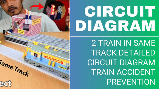 Two Train in Same Track Project Circuit Diagram Detailed View