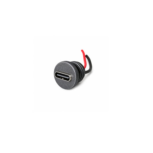 Type C Female Charging Socket with Wire | USB Type-C 2 Pin Power Charging Connector for DIY Electronics & Projects