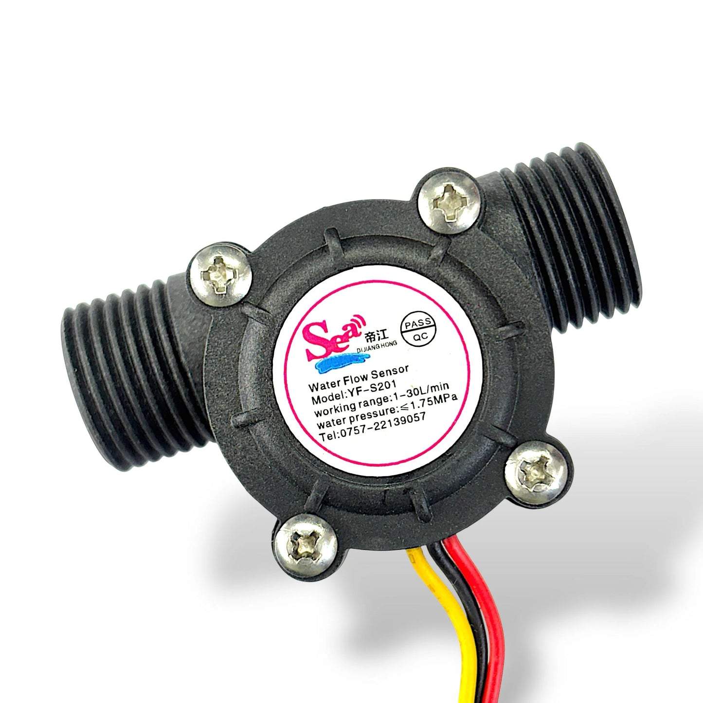 Water Flow Sensor 1/2 inch YF-S201 | Liquid Flow Measurement Device