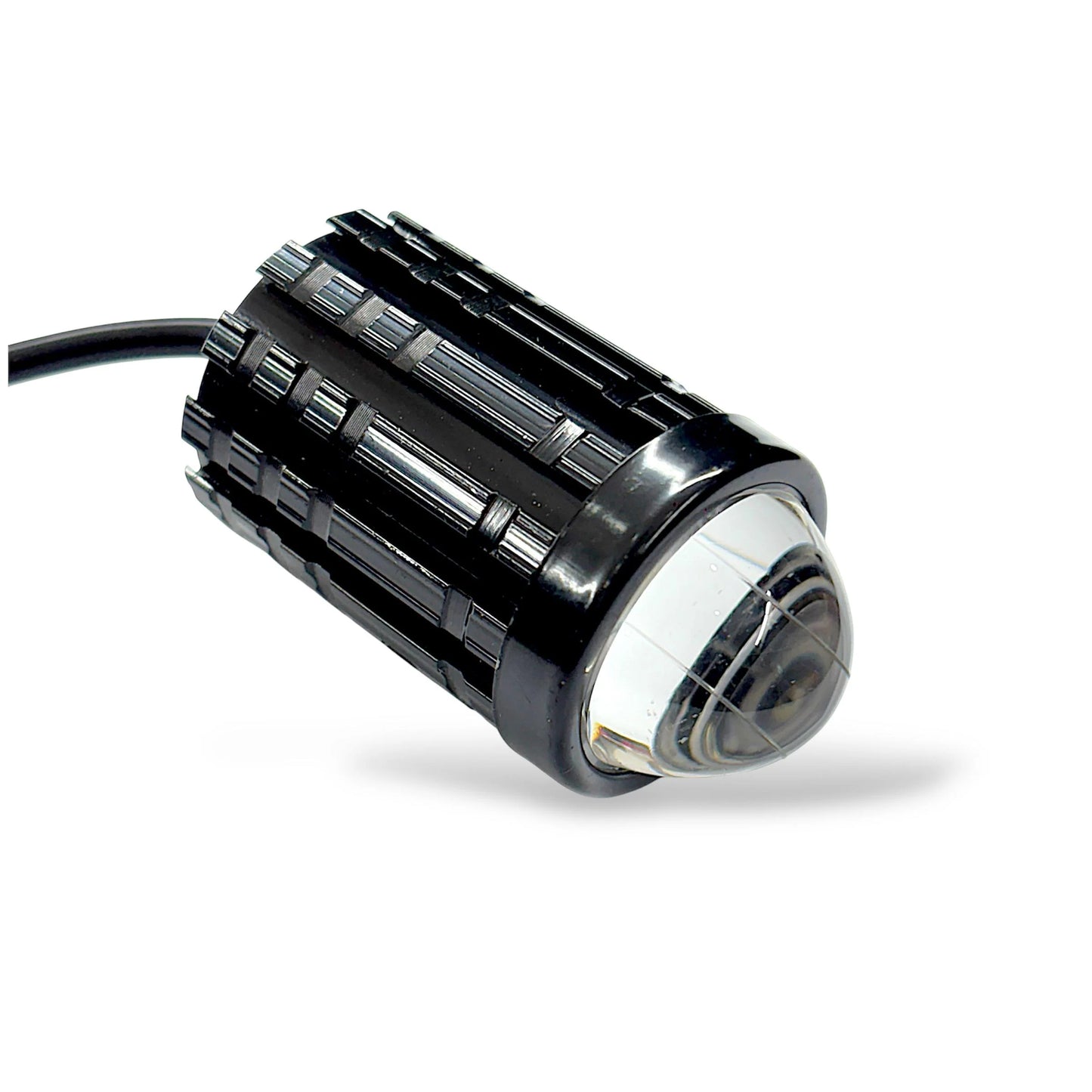 Bike Projector LED Light 12V 20W – Super Bright Waterproof Spot/Fog Light for Bikes & Scooters | Stylish Projector Focused LED Bike Headlight for Modification