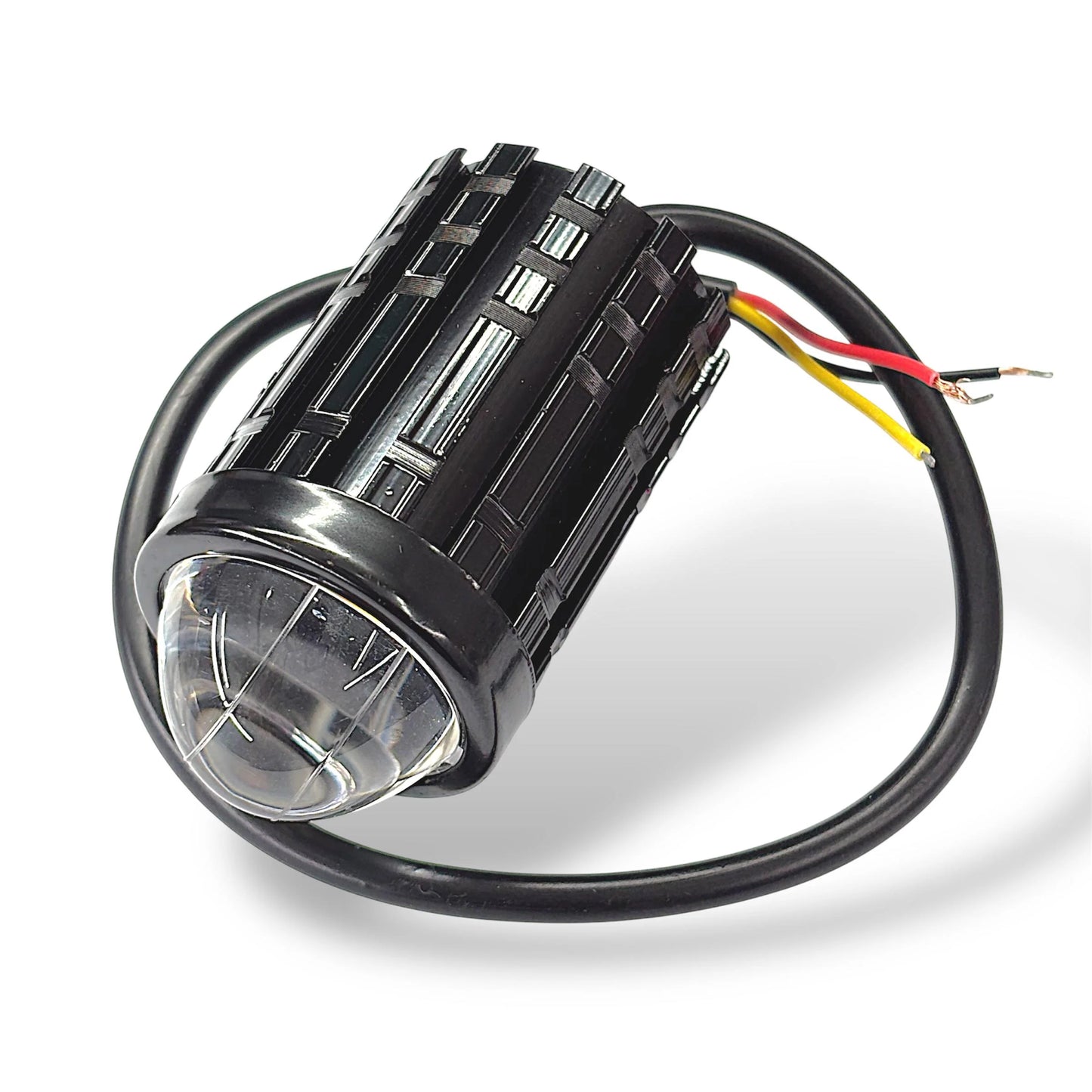 Bike Projector LED Light 12V 20W – Super Bright Waterproof Spot/Fog Light for Bikes & Scooters | Stylish Projector Focused LED Bike Headlight for Modification