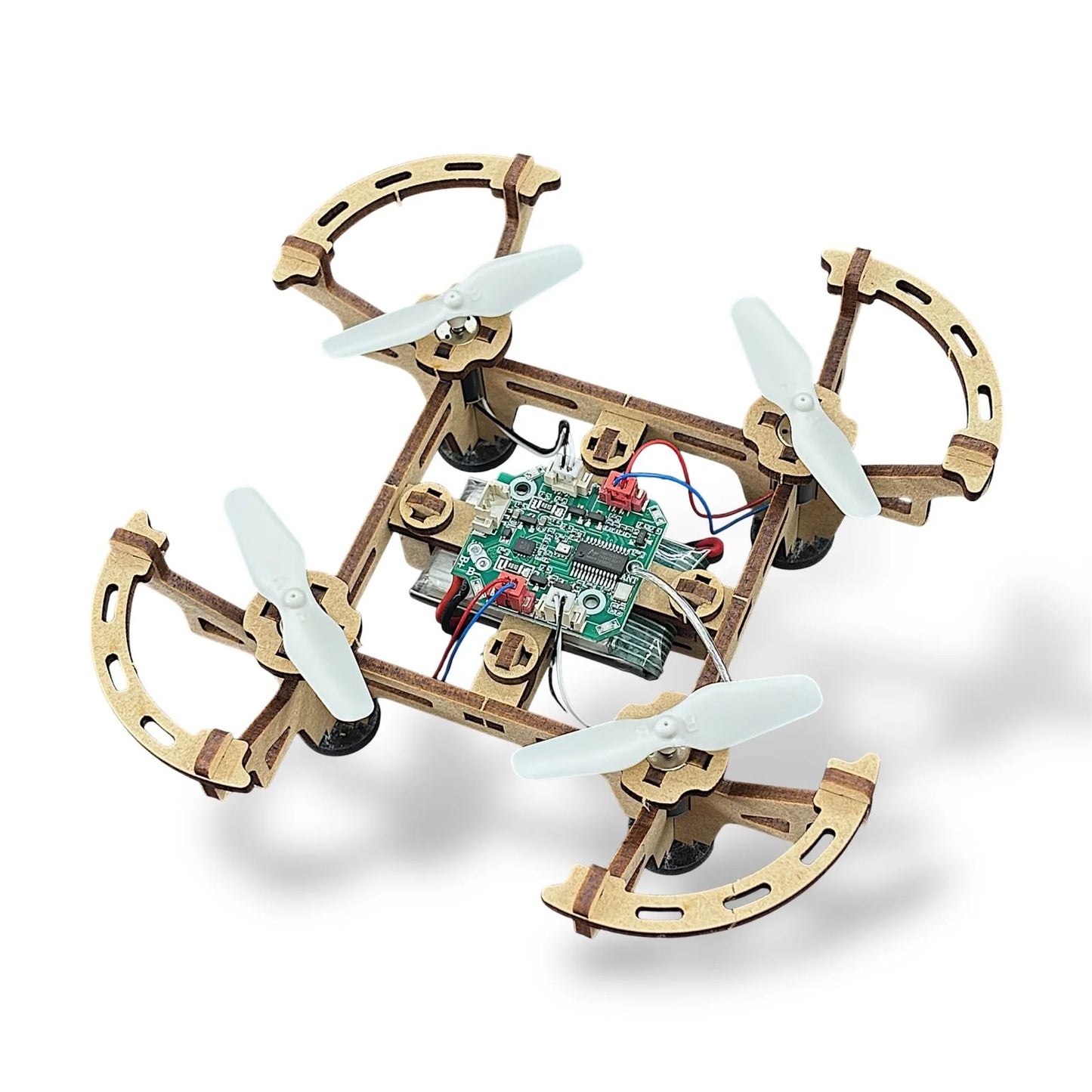 Wooden DIY Drone Kit | Educational Quadcopter Frame Kit for Students, STEM Learning & DIY Projects