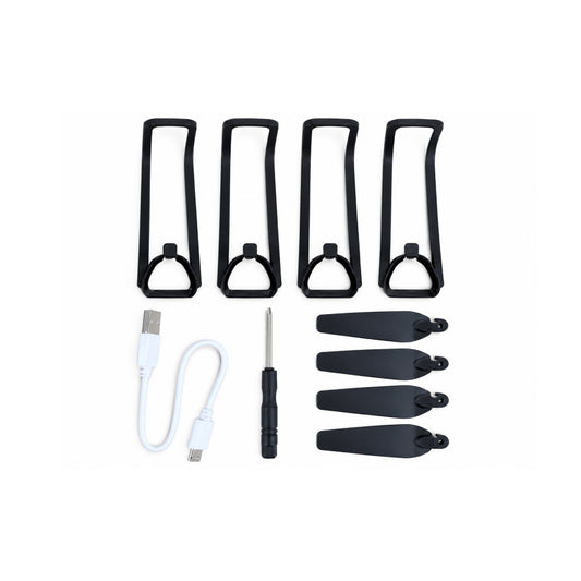 E88 Drone Accessories Kit | Replacement Propellers, Propeller Guards, Screwdriver & USB Charging Cable for E88 RC Drone
