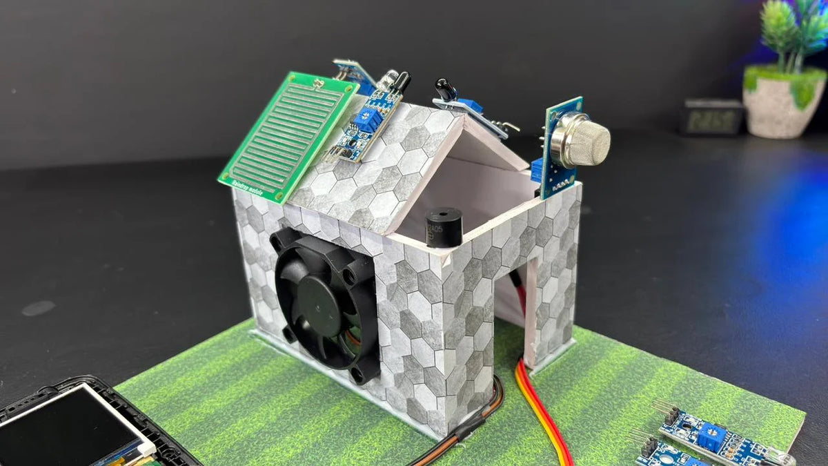 Fire Alram Detection Project Fire, Smoke & Gas Detection with Emergency Call System | Smart Safety ...