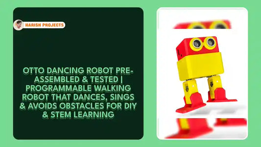 OTTO Dancing Robot Pre-Assembled &amp; Tested | Programmable Walking Robot that Dances, Sings &amp; Avoids Obstacles for DIY &amp; STEM Learning by@Outfy
